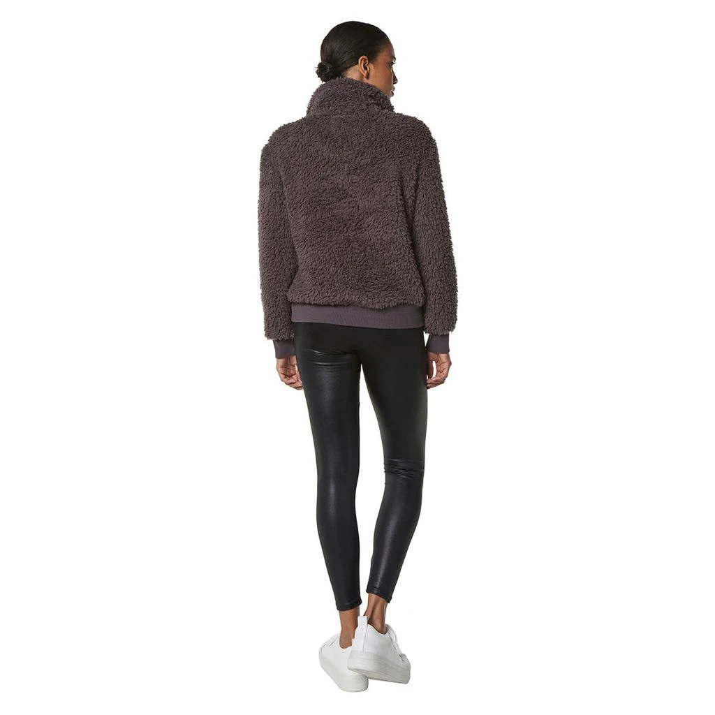 Marc New York Women's Ultra Soft 1/4 Zip Faux Fur Pullover 商品