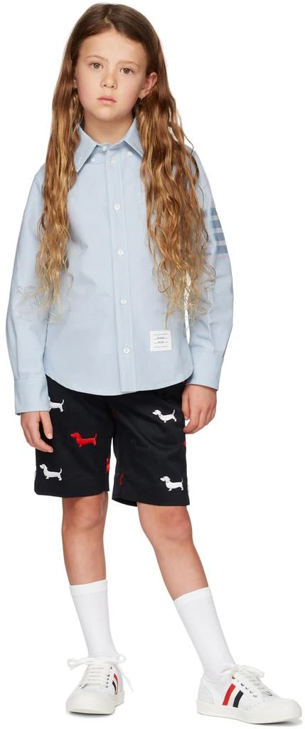 商品Thom Browne|蓝色 4-Bar 儿童衬衫,价格¥1441,第1张图片