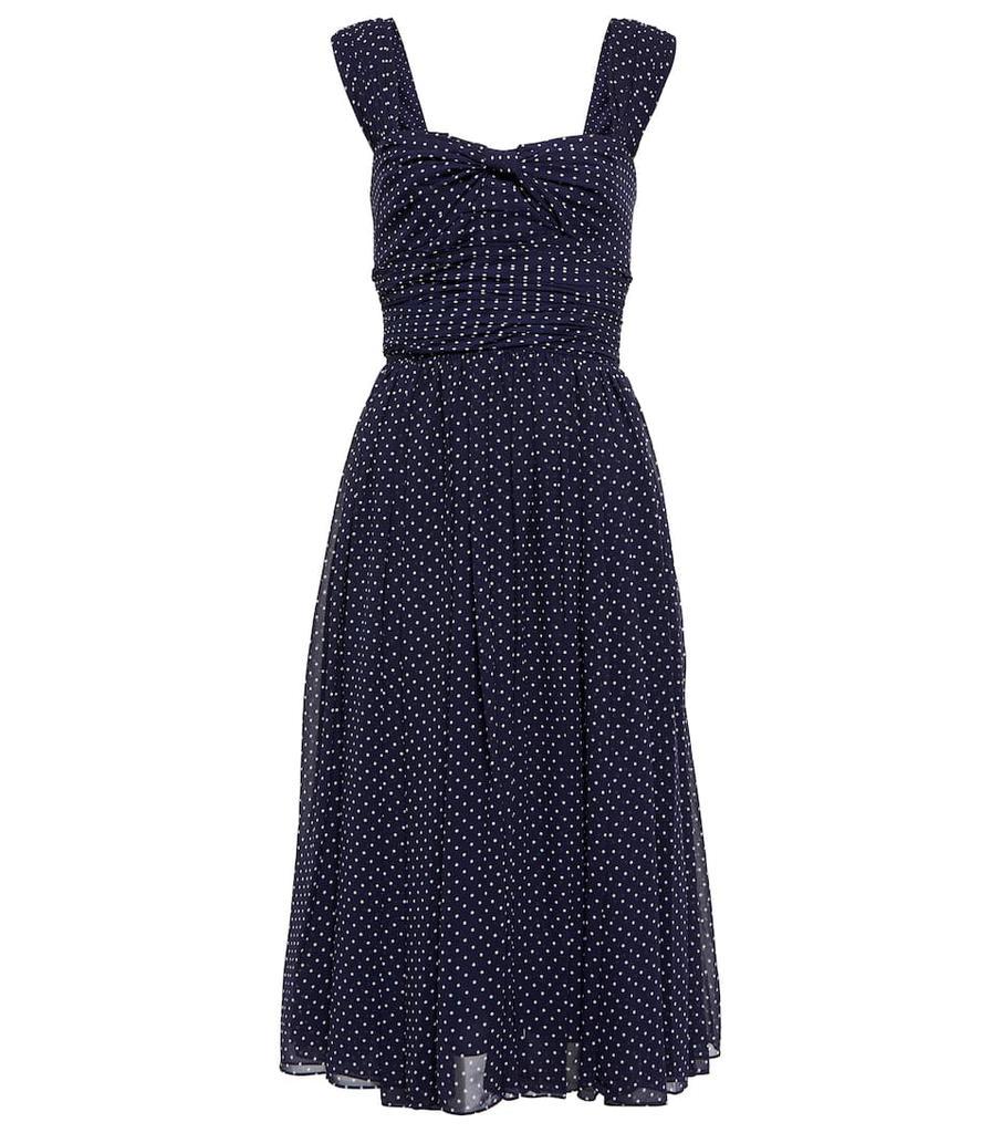 商品Ralph Lauren|波点绉纱中长连衣裙,价格¥1911,第1张图片
