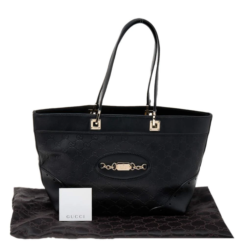 Gucci Black Guccissima Leather Medium Punch Tote 商品