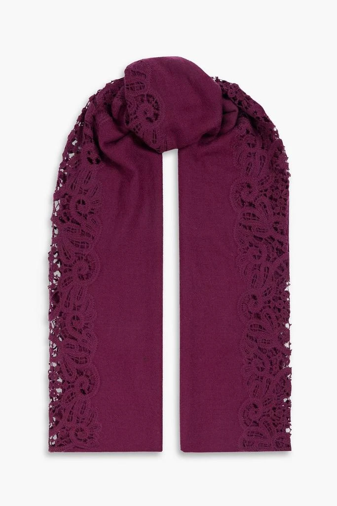 商品Loro Piana|Crochet-trimmed cashmere scarf,价格¥3860,第1张图片