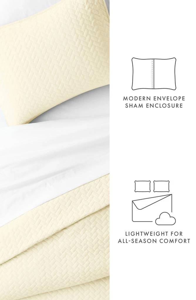 All Season Herringbone Stitch Down Alternative Quilt & Sham Set 商品