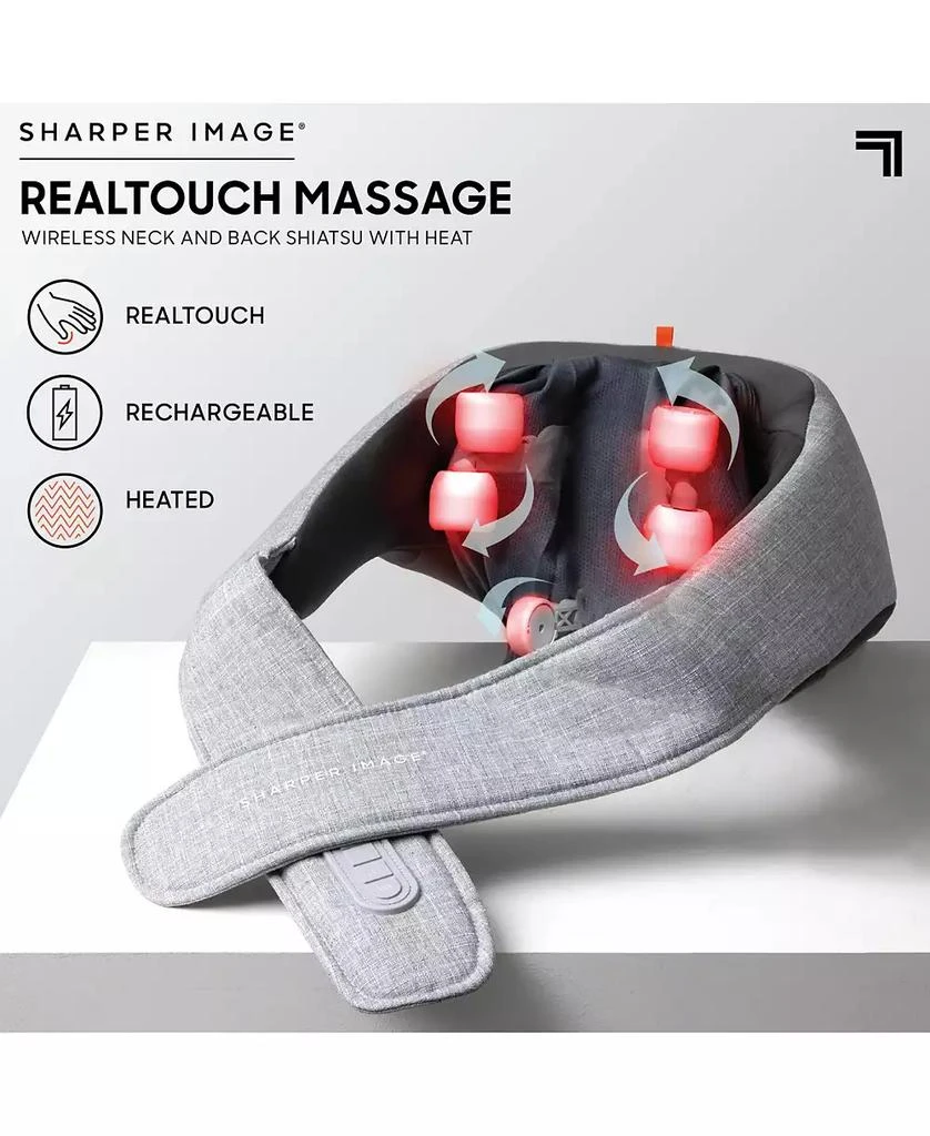 Realtouch Shiatsu Massager, Warming Heat Soothes Sore Muscles, Nodes Feel Like Real Hands, Wireless & Rechargeable 商品