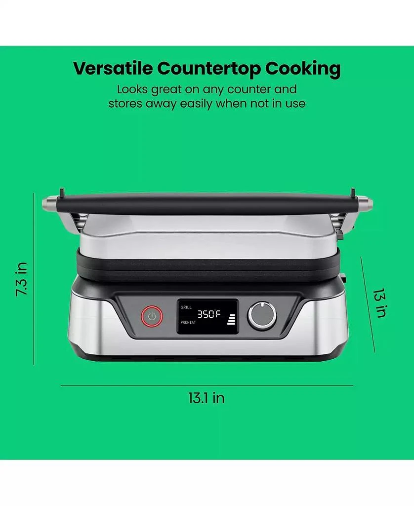 5 in 1 Panini Press Grill w/ Reversable Non-Stick Plates, Opens Flat 商品