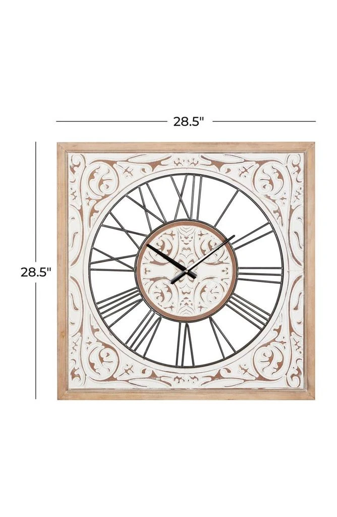 商品SONOMA SAGE HOME|White MDF Farmhouse Wall Clock,价格¥1112,第5张图片详细描述