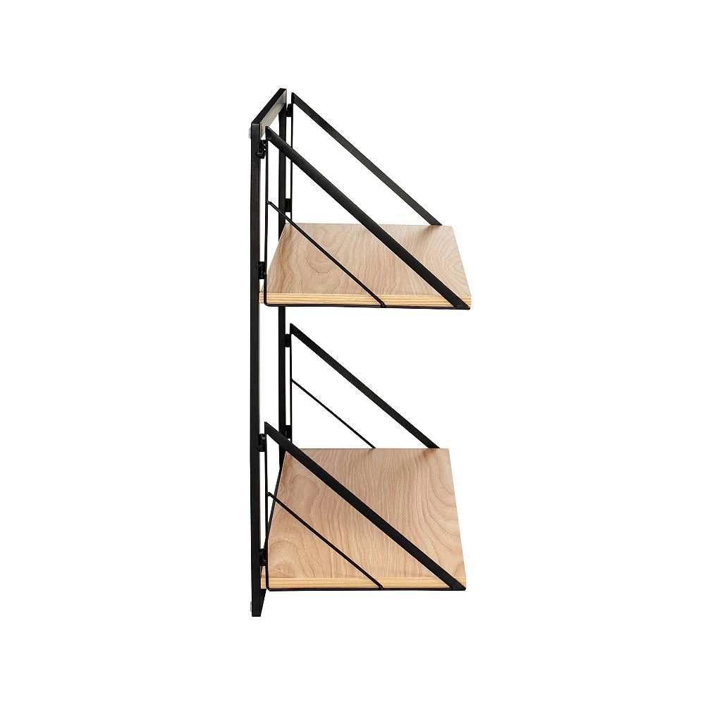 商品Honey Can Do|Modern 2 Tier Wall Mounted Shelf with Easy to Hang Design,价格¥625,第5张图片详细描述