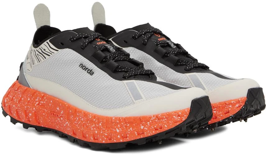 商品Norda|Off-White & Orange 001 G+ Spike Sneakers,价格¥1422,第4张图片详细描述