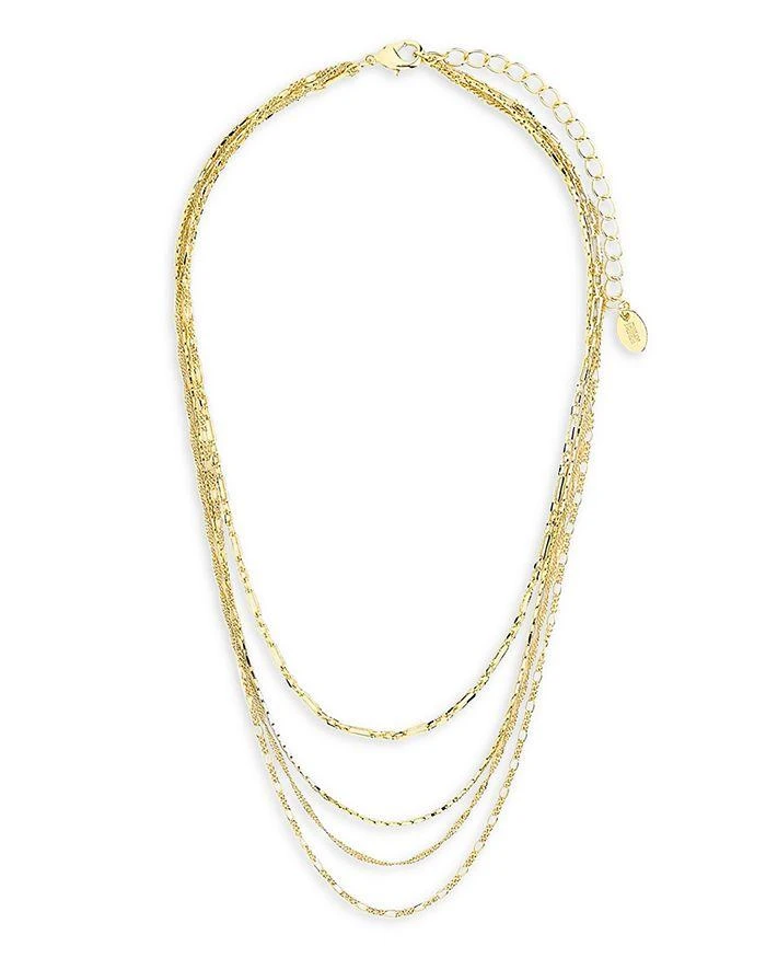 商品Sterling Forever|Multi Chain Layered Necklace, 19",价格¥449,第1张图片