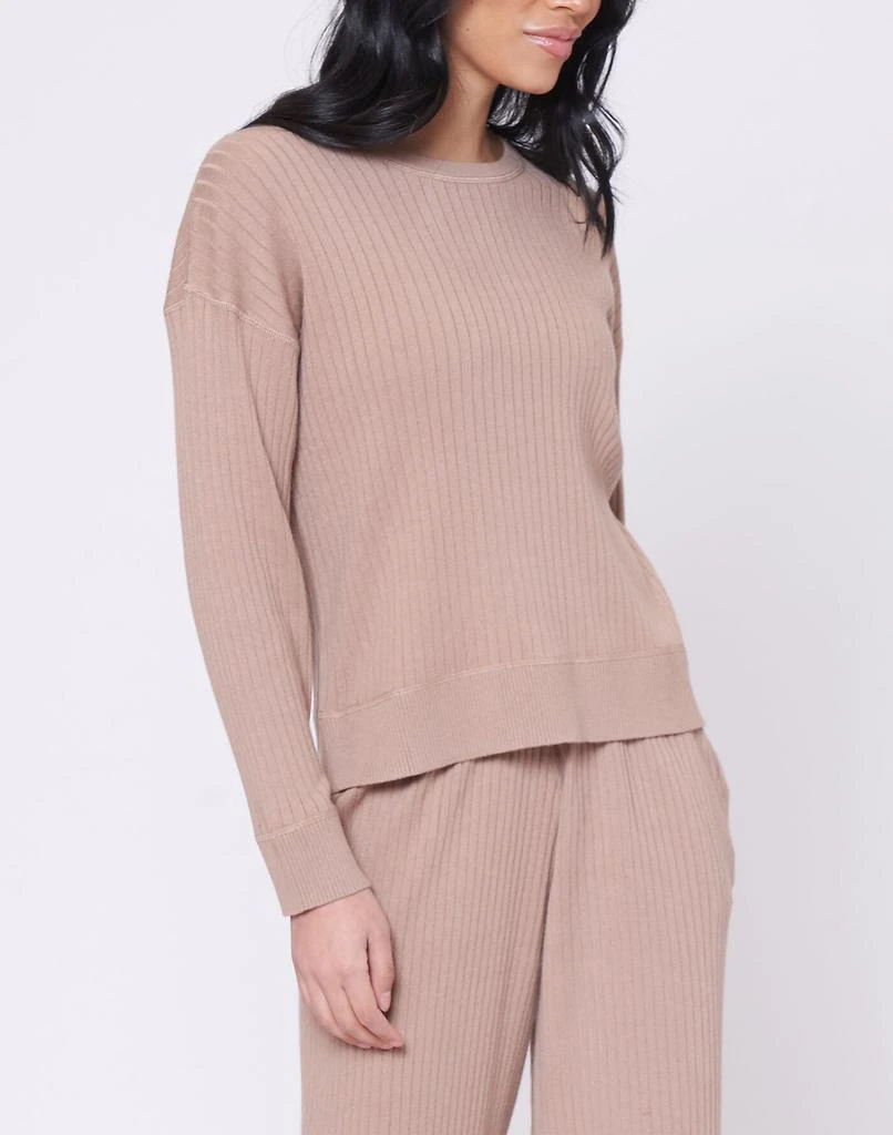 商品Madewell|LEIMERE ROSEWOOD RIBBED CREW,价格¥622,第2张图片详细描述