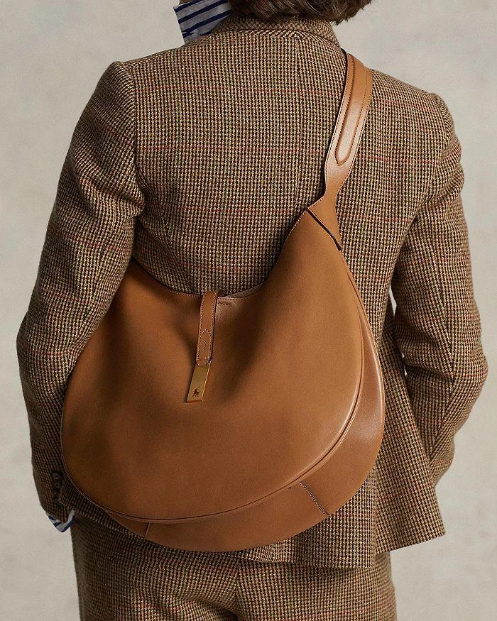 商品Ralph Lauren|Polo ID Large Hobo Shoulder Bag,价格¥5892,第5张图片详细描述