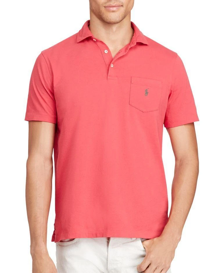 商品Ralph Lauren|Cotton Custom Fit Pocket Polo Shirt,价格¥312,第1张图片