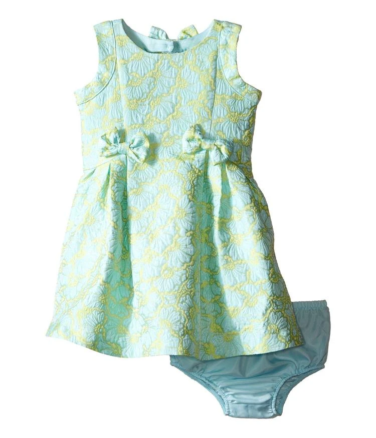 商品Us Angels|Brocade Sleeveless Dress w/ Bow Trim & Back Cut Out (Infant),价格¥219,第1张图片