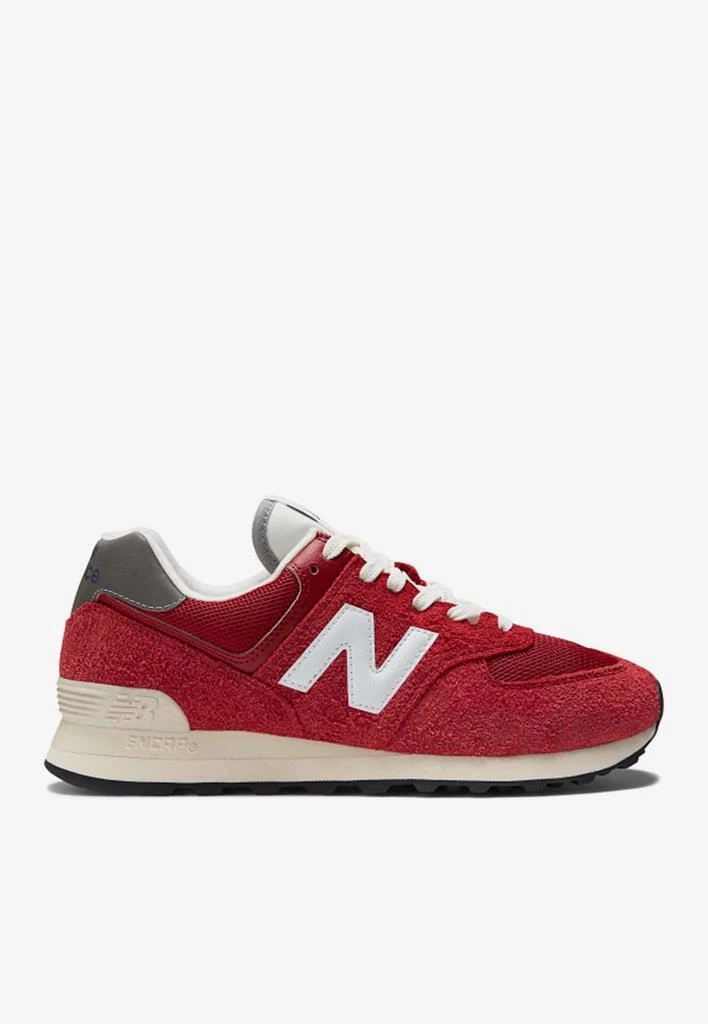 商品New Balance|574 Low-Top Sneakers in Varsity Red with White,价格¥1085,第1张图片