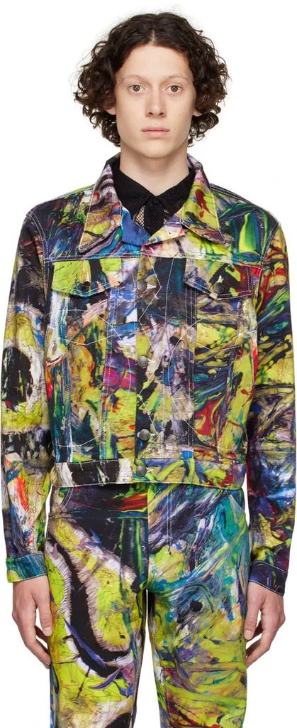 商品Charles Jeffrey Loverboy|Multicolor Denim Jacket,价格¥1504,第1张图片