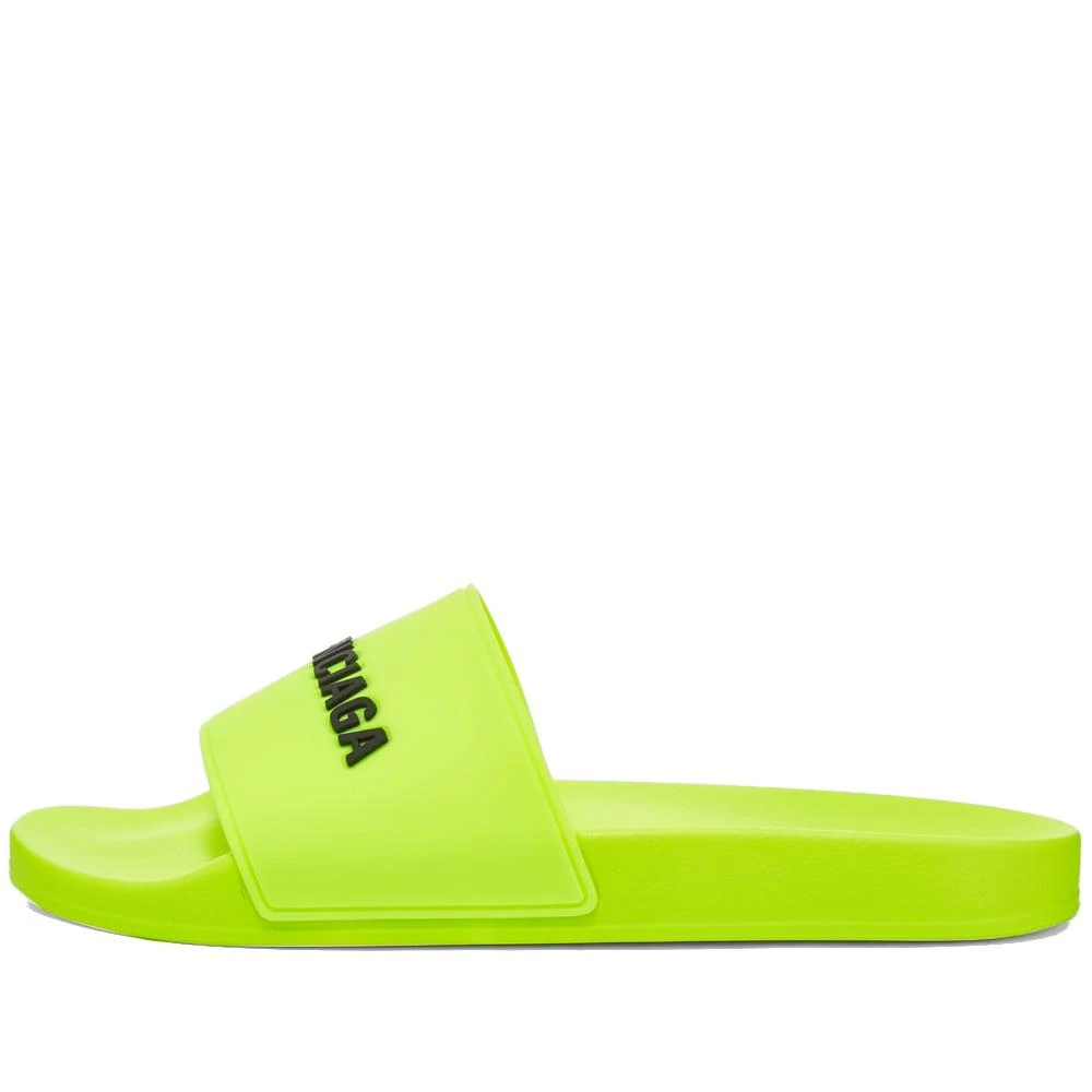 商品Balenciaga|Balenciaga Rubber Logo Pool Slide,价格¥1738,第2张图片详细描述