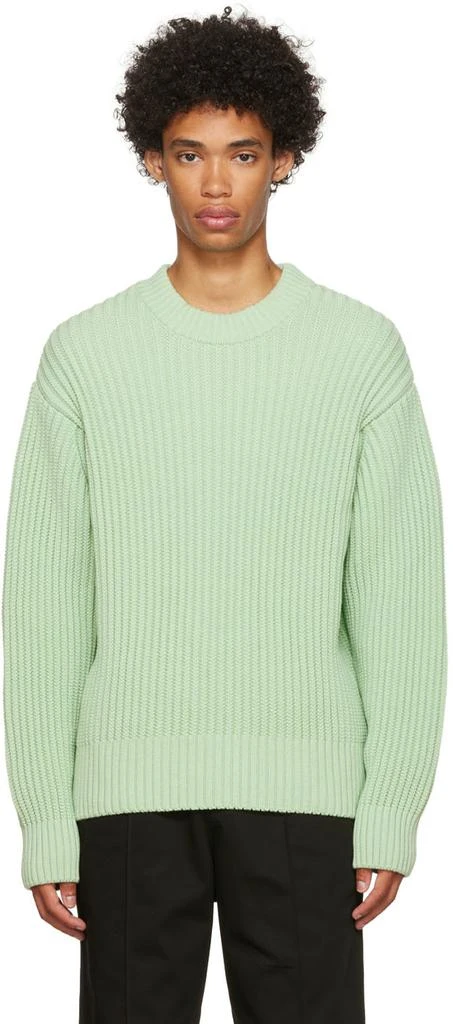 商品AMI|Green Organic Cotton Sweater,价格¥965,第1张图片