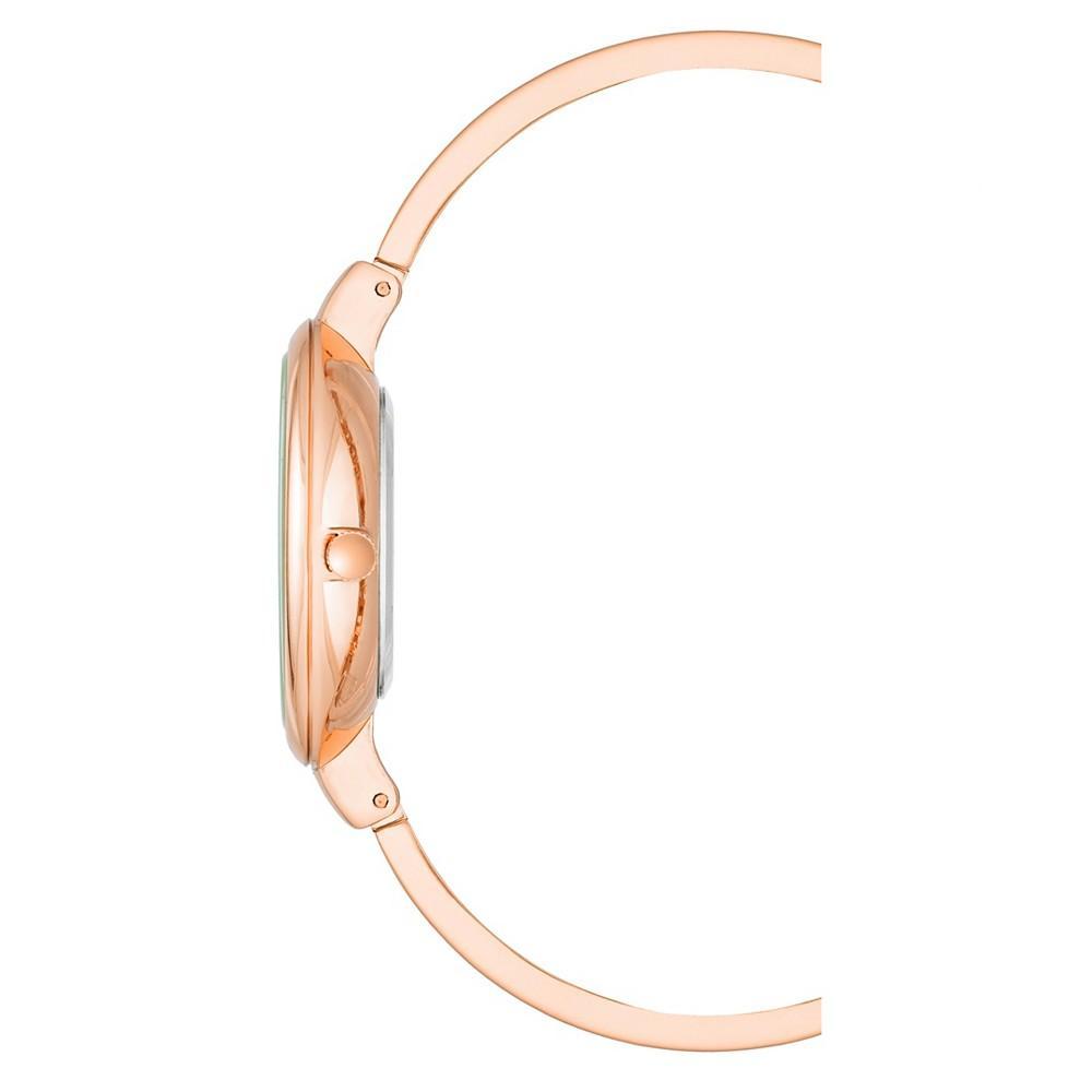 商品Anne Klein|Women's Rose Gold-Tone Alloy Bangle Fashion Watch 37mm Set 4 Pieces,价格¥1284,第4张图片详细描述