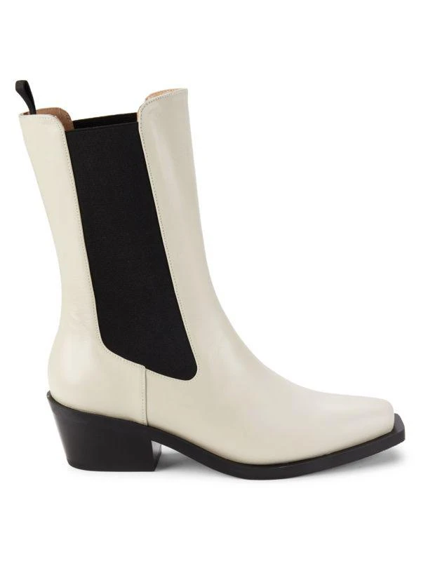 商品Stuart Weitzman|Miley Leather Ankle Chelsea Boots,价格¥1367,第1张图片