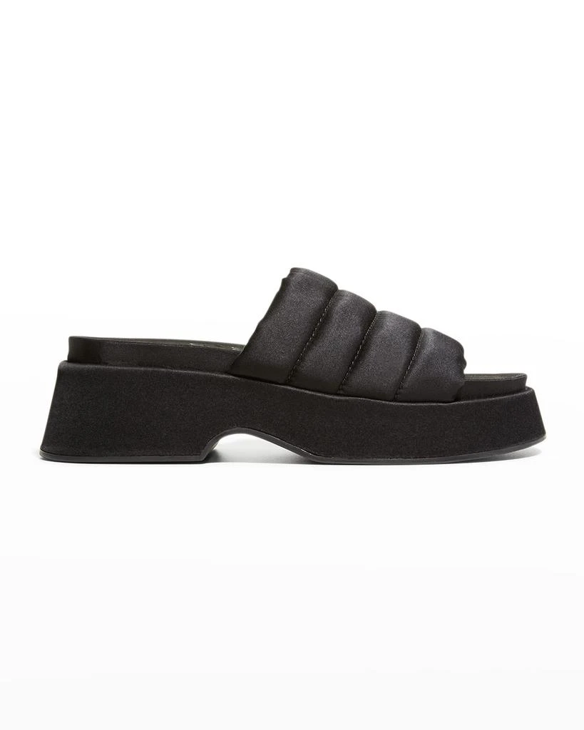 商品Ganni|Recycled Platform Puffy Slide Sandals,价格¥628,第1张图片