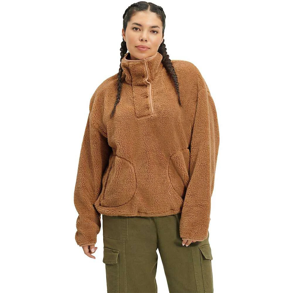 商品UGG|Ugg Women's Atwell Sherpa Half Snap Pullover,价格¥1005,第1张图片