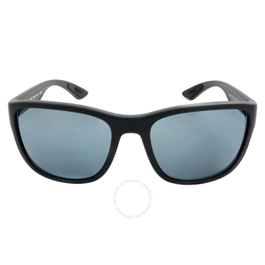 Prada Linea Rossa Prada Linea Rossa Grey Mirror Square Men's Sunglasses PS 01US UFK5L0 59 1