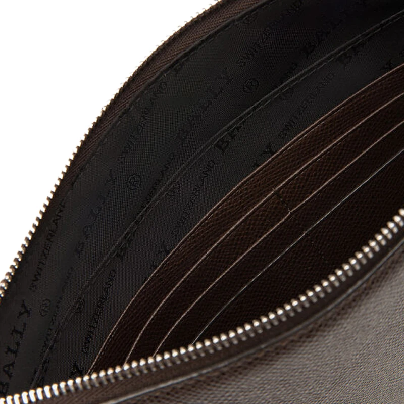 Bally 巴利 男士深棕色小牛皮手拿包 6232050 商品