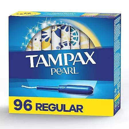 商品Tampax|珍珠导管卫生棉条 96支装 普通流量（6-9g）,价格¥116,第1张图片