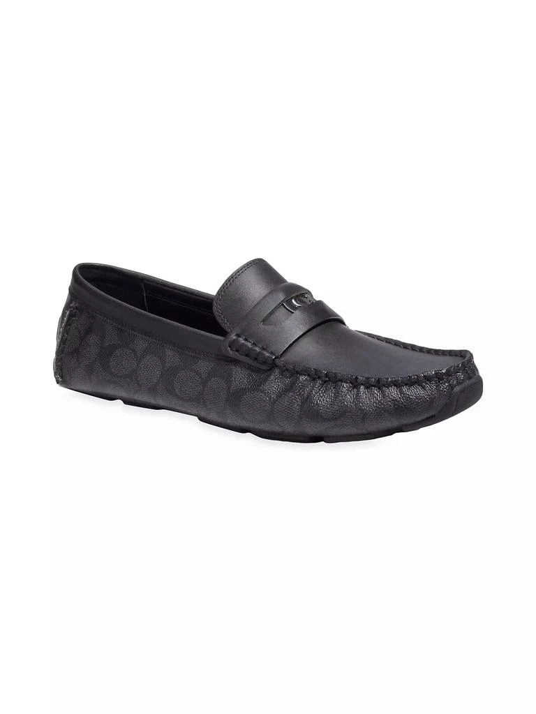 商品Coach|Coin Signature Driving Loafers,价格¥885,第2张图片详细描述