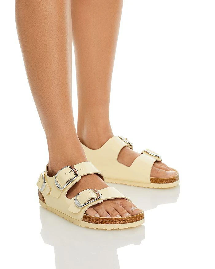 商品Birkenstock|Women's Milano High Shine Big Buckle Sandals,价格¥678,第3张图片详细描述