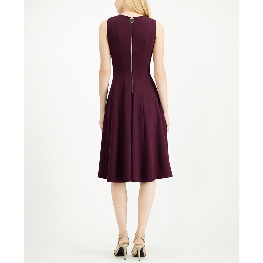 商品Calvin Klein|V-Neck Midi Dress,价格¥552,第4张图片详细描述