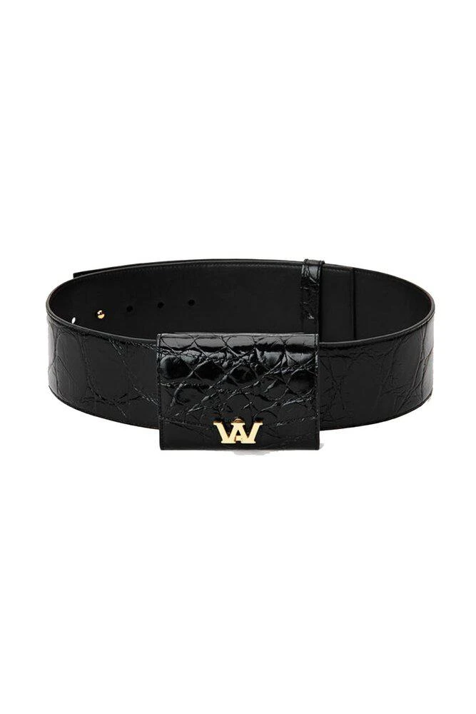 商品Alexander Wang|Alexander Wang Croc Embossed Logo Plaque Belt Bag,价格¥3743,第1张图片