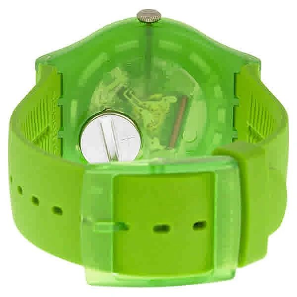 商品Swatch|Originals Green Lacquered Green Silicone Men's Watch SUOG103,价格¥499,第3张图片详细描述