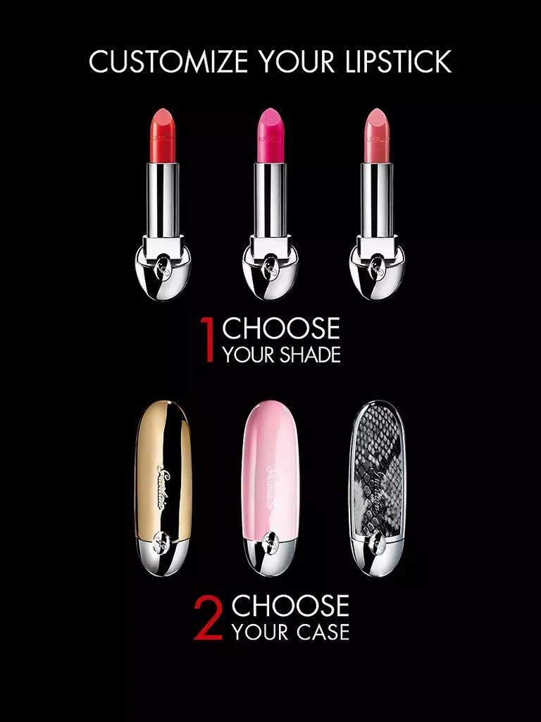 商品Guerlain|Rouge G Customizable Satin Lipstick Shade,价格¥270,第2张图片详细描述