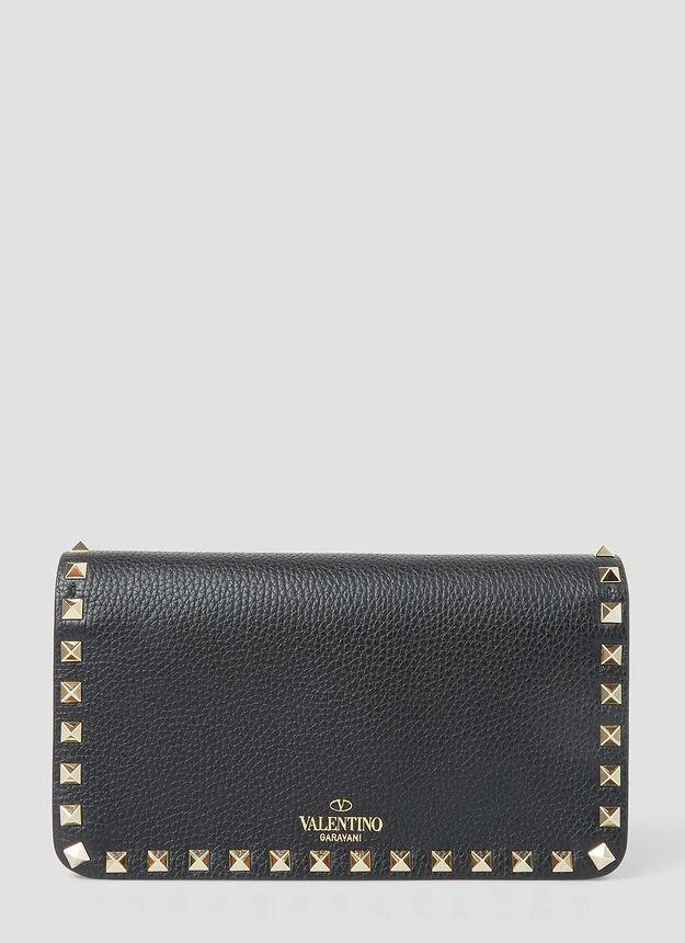 商品Valentino|Rockstud Shoulder Bag in Black,价格¥8151,第4张图片详细描述
