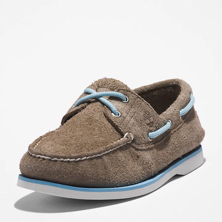 Timberland® 2-Eye Classic Boat Shoe for Men in Medium Grey商品第8张图片规格展示