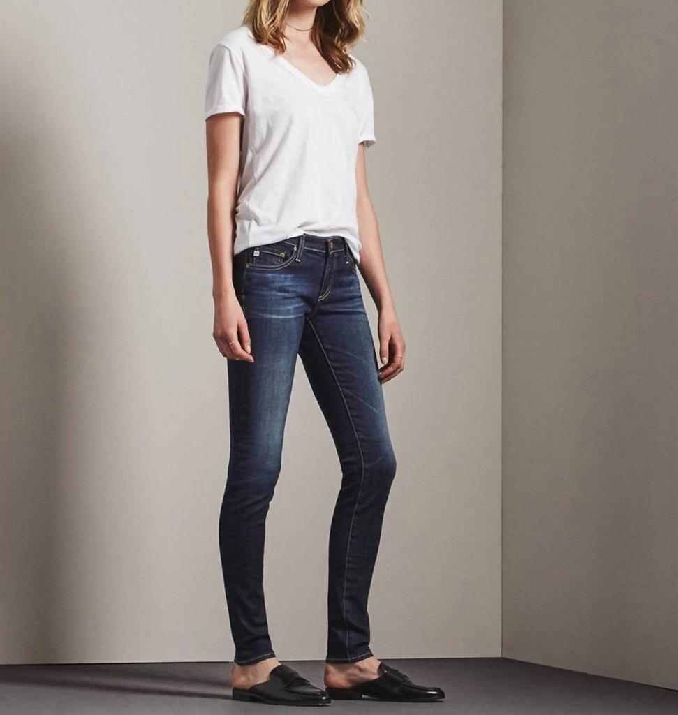 商品AG Jeans|The Legging - Skinny Jean in Deep Indigo,价格¥1156,第1张图片