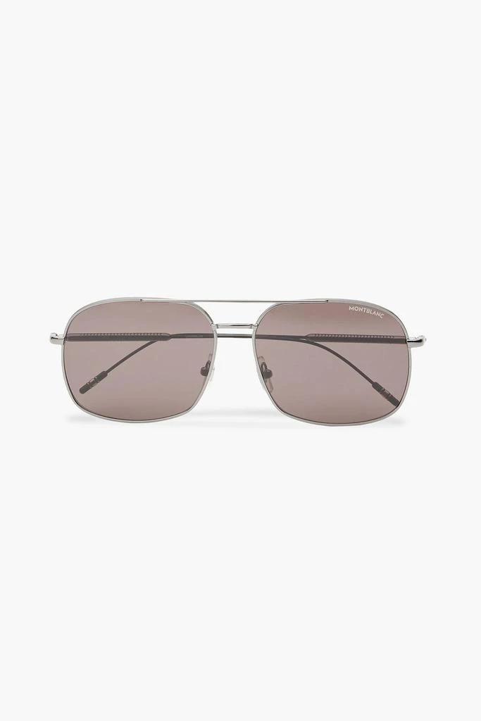 商品MontBlanc|Aviator-style gunmetal-tone sunglasses,价格¥1845,第1张图片