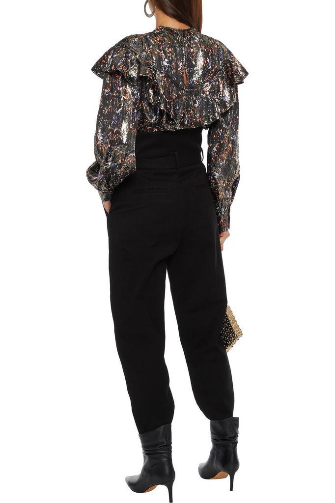 商品IRO|Meysam ruffled printed metallic silk-blend blouse,价格¥1335,第5张图片详细描述