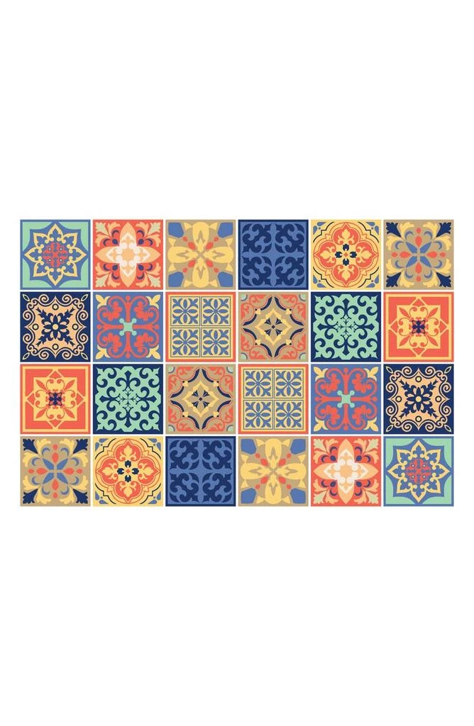 商品WALPLUS|Mara Colorful Peel and Stick Tiles - Pack of 4,价格¥264,第1张图片