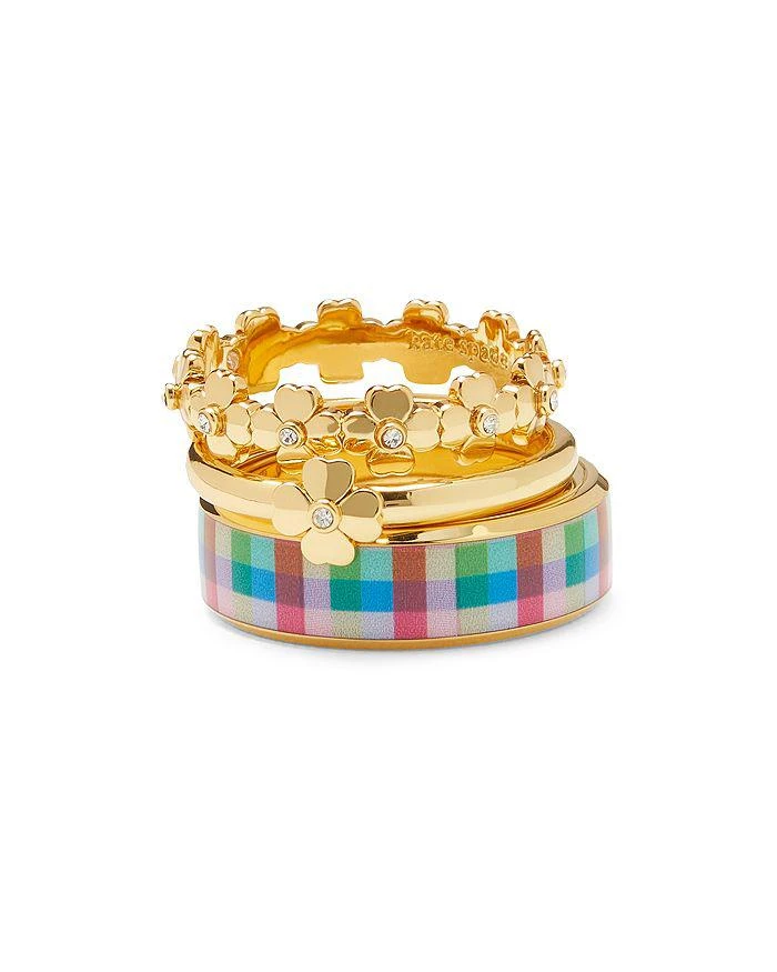 商品Kate Spade|Heritage Spade Flower Stacked Ring Set,价格¥516,第1张图片