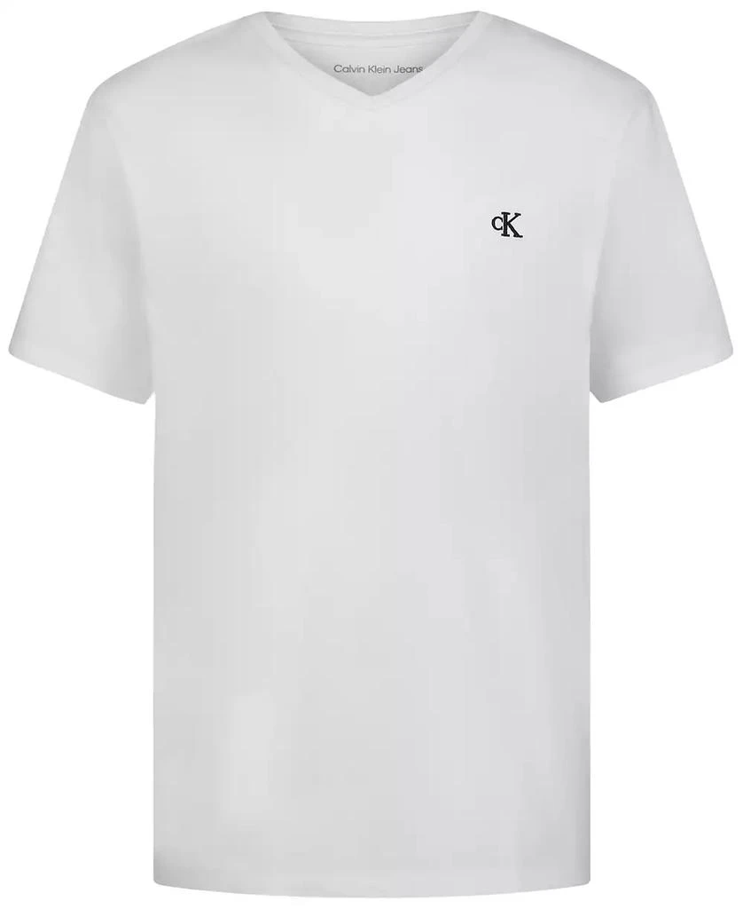 商品Calvin Klein|大童款  V 领 T 恤,价格¥69,第1张图片详细描述