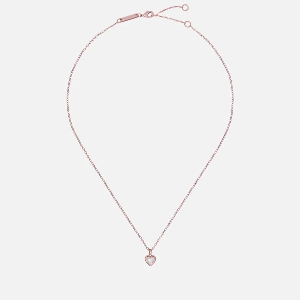 商品Ted Baker London|Ted Baker Women's Hannela Crystal Heart Pendant - Rose Gold/Crystal,价格¥194,第1张图片