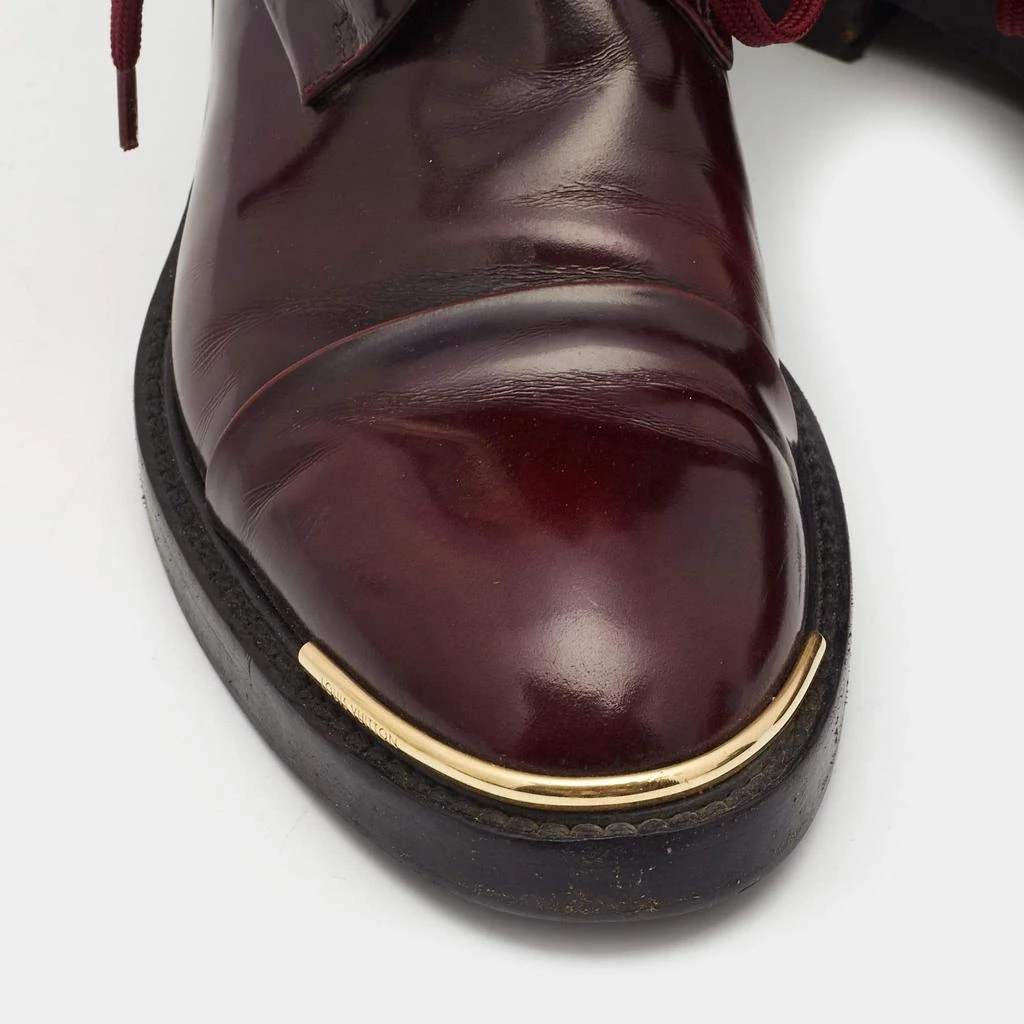 Pre-owned Louis Vuitton Burgundy Leather Diplomacy Ranger Boots