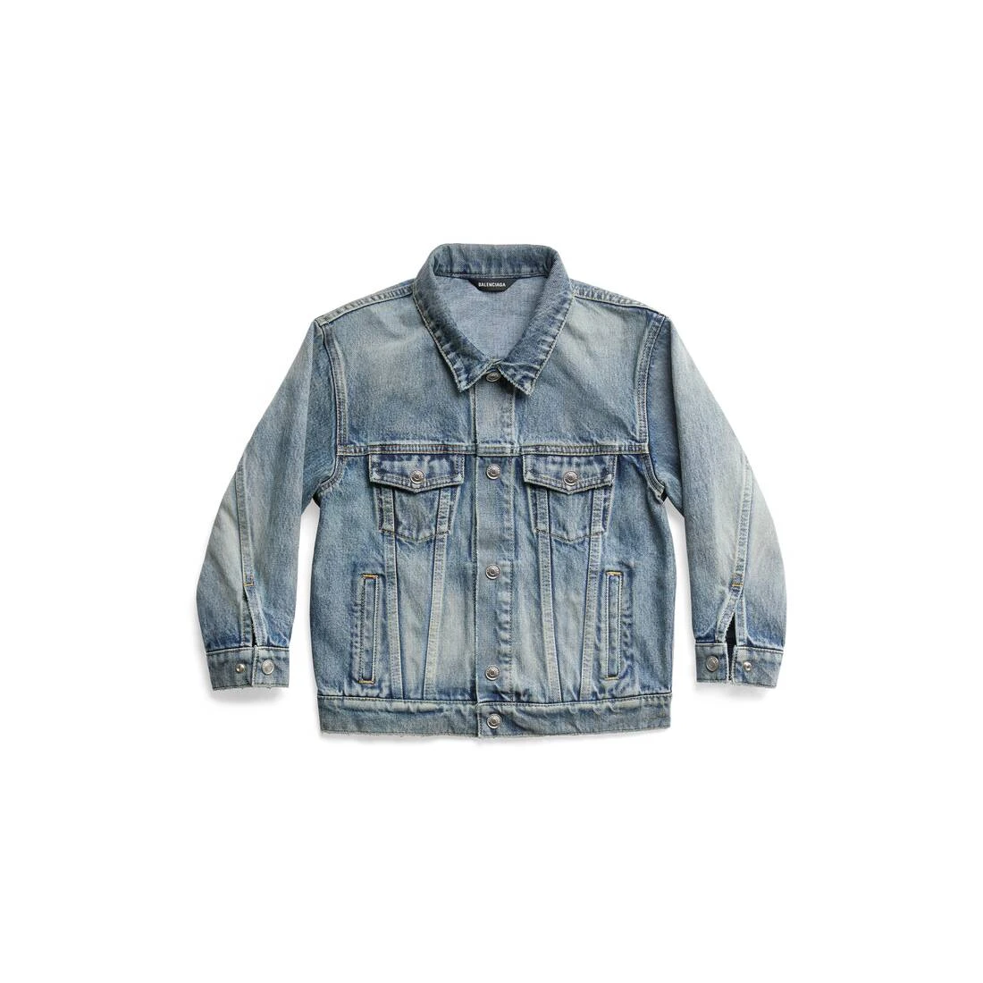 商品Balenciaga|【预售】 巴黎世家 25春夏 儿童 夹克 Kids - Political Campaign Oversized Jacket in Light Blue 744832TNW014012 ,价格¥6602,第1张图片