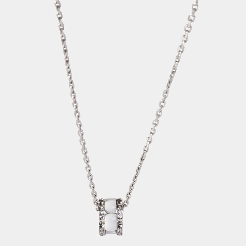 商品[二手商品] Chanel|Chanel Ultra White 18K White Gold Diamond Ceramic Necklace,价格¥34599,第1张图片