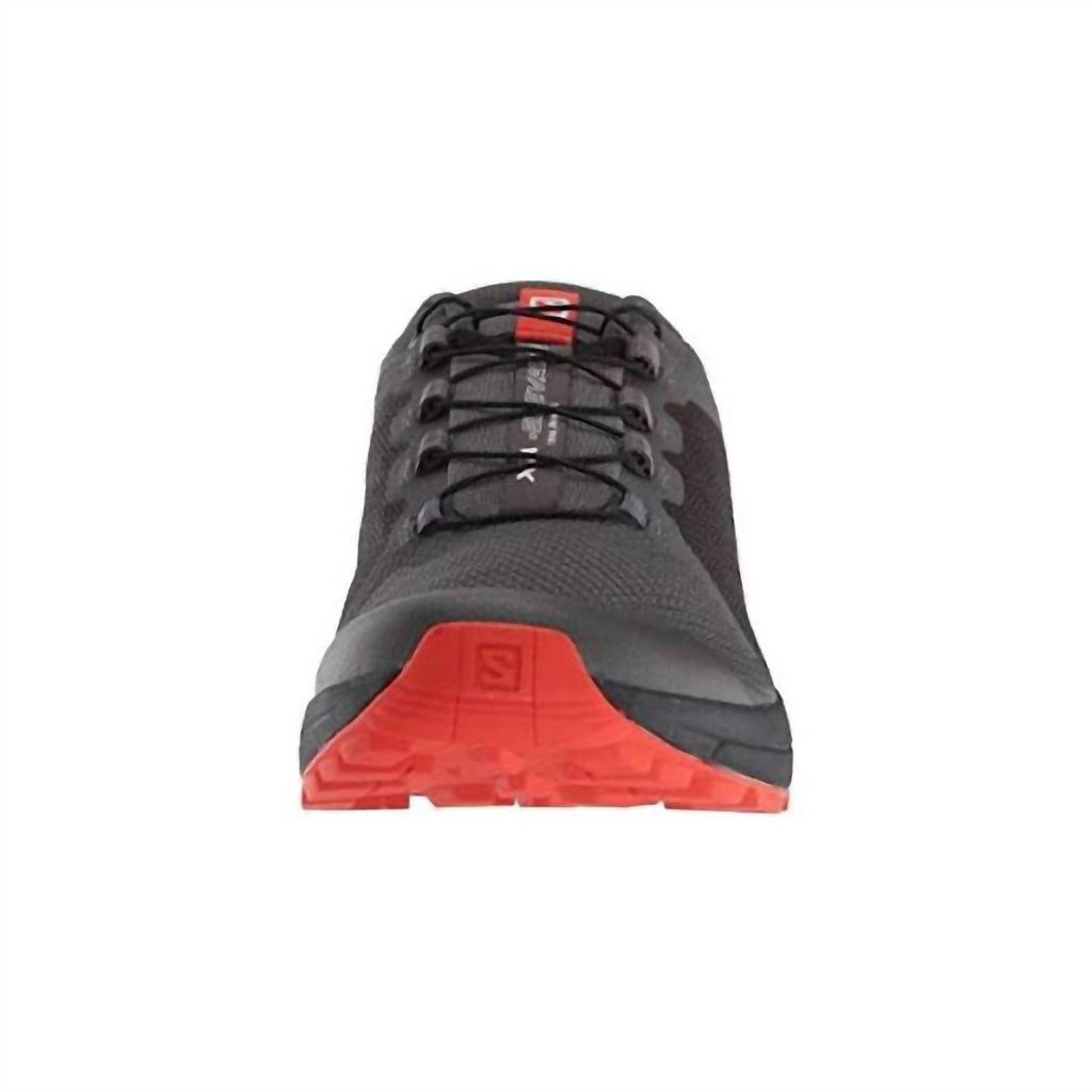 Men'S Xa Elevate Trail Running Shoes in Black/Red商品第3张图片规格展示