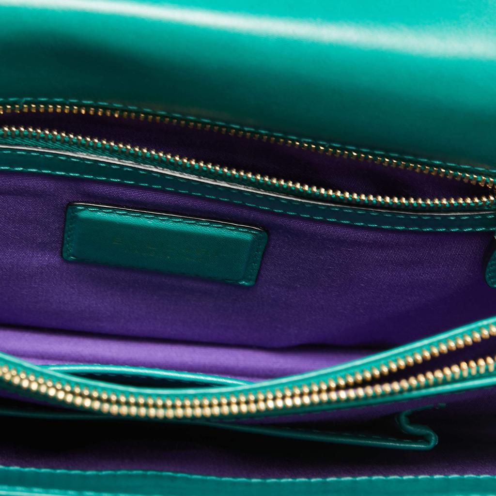 Bvlgari Green Leather Medium Serpenti Forever Flap Shoulder Bag商品第8张图片规格展示