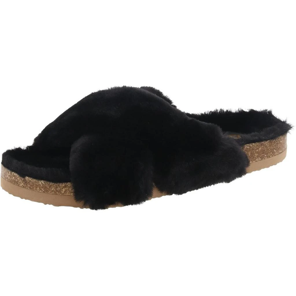 商品BC Footwear|BC Footwear Womens Myth Faux Fur Colorblock Slide Sandals,价格¥131,第3张图片详细描述