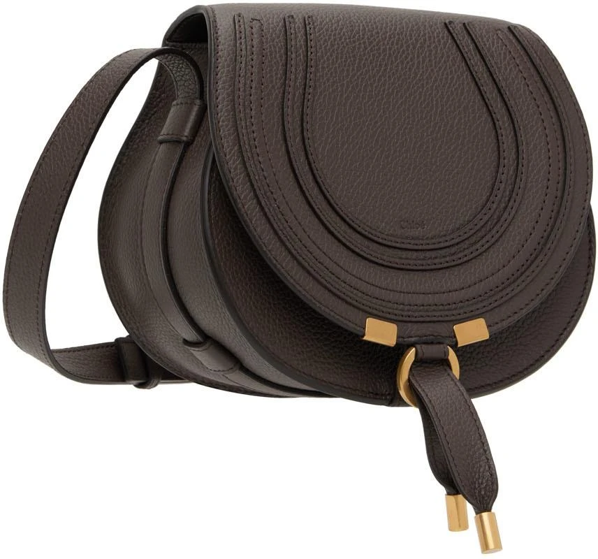 商品Chloé|Brown Small Marcie Saddle Bag,价格¥4753,第2张图片详细描述