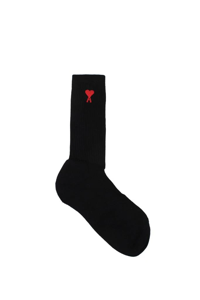 商品AMI|Short socks 3 pieces Organic Cotton Black,价格¥627,第1张图片